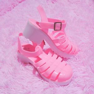 Pink Jelly Sandals